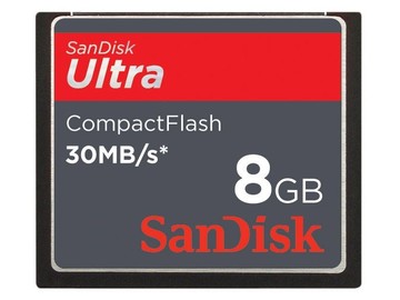 Rentals: San Disk Ultra 8GB CF/Compact Flash Card 30MB/S 