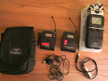 Rentals: Zoom H5 recorder + Sennheiser ew100 G2 radio mic set