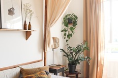 Studio/Spaces: Scandi flat with earthy tones, natural materials and sea of light
