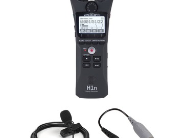 Rentals: Zoom H1n + Rode SmartLav+ with the Rode SC3 cable adapter Package