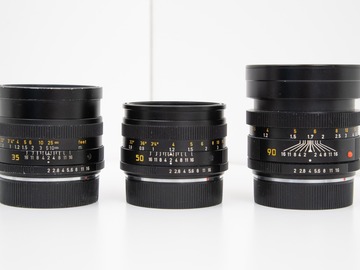 Rentals: Leica R Summicron Set / 35mm F2 / 50mm F2 / 90mm F2