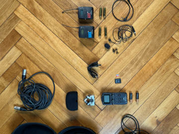 Rentals: ZOOM H5 Recorder + Sennheiser ew G4 radio mic set + Headphones