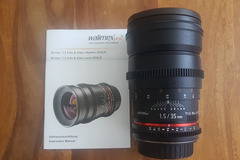 Rentals: Walimex pro 35mm 1:1,5 VDSLR Foto- und Videoobjektiv