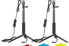 Rentals: Newer 2 LED Light Set with Adjustable Tripods and Color Filters