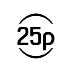 25p